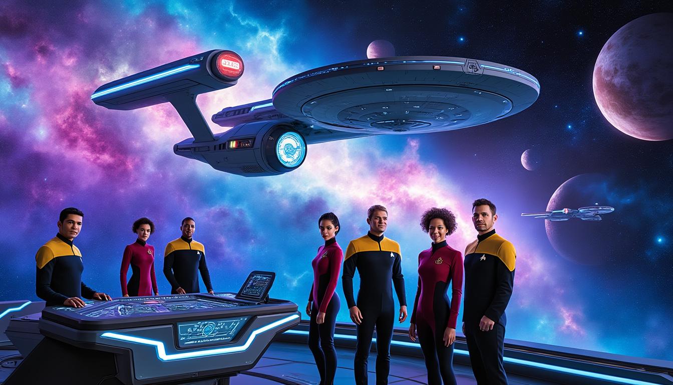 découvrez une heure d'aventure spatiale audacieuse dans star trek : strange new worlds, où l'exploration des limites de l'univers et des valeurs humaines prend toute son ampleur. plongez dans des intrigues captivantes et des personnages inoubliables qui repoussent les frontières du savoir et de l'audace.