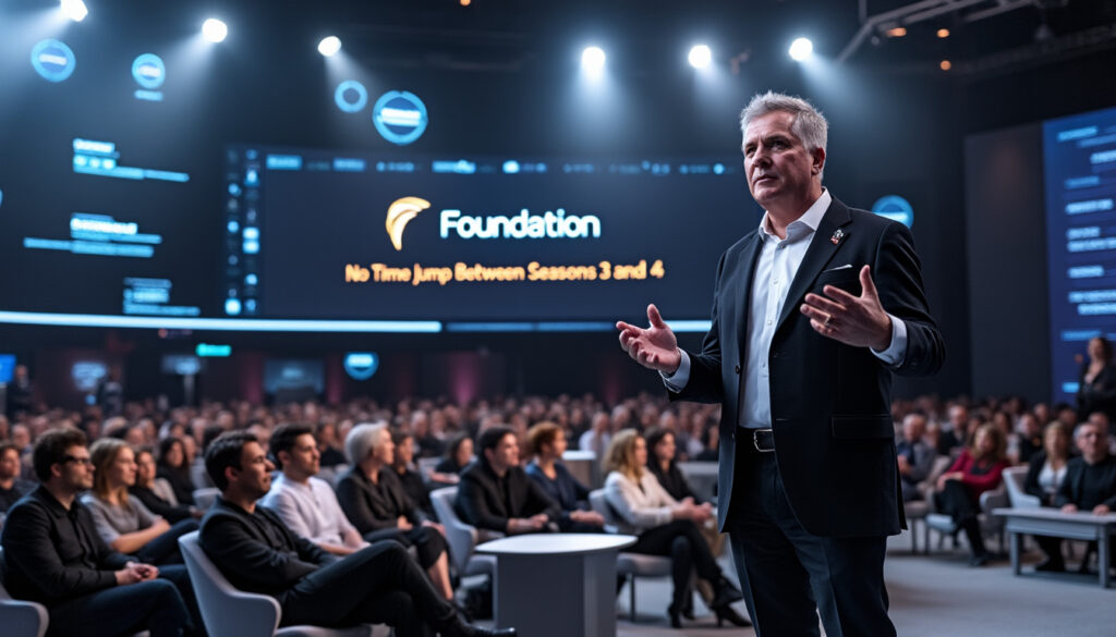 le créateur de foundation a confirmé qu'il n'y aura aucun saut dans le temps entre les saisons 3 et 4 de la série, offrant ainsi une continuité directe dans l'intrigue et le développement des personnages.