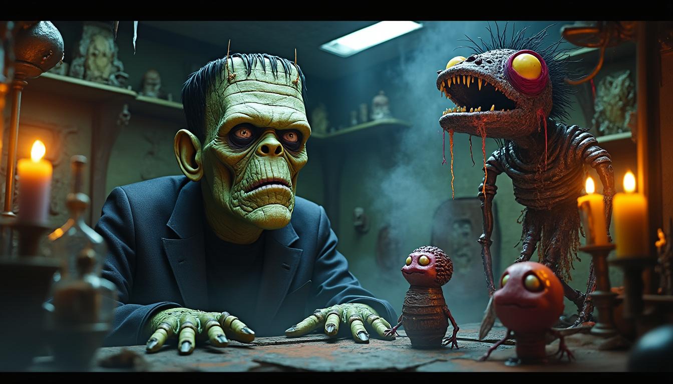 letrange aventure de frankenstein selon guillermo del toro 1 découvrez comment guillermo del toro réinvente le mythe de frankenstein à travers une aventure mystérieuse et fascinante, mêlant poésie, horreur et émotions dans une nouvelle vision cinématographique.