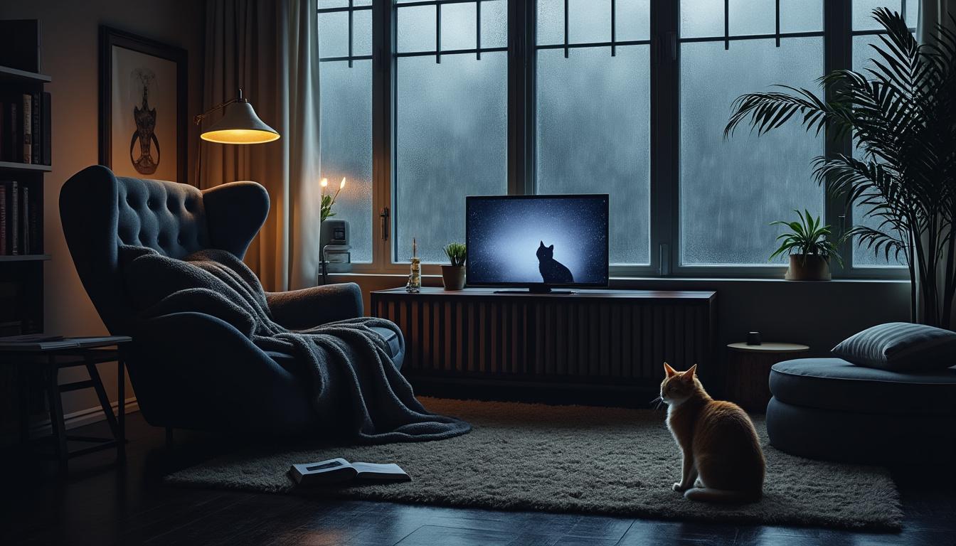 a decouvrir ce week end pluie dhiver et envies sombres avec des series intenses et des livres dedies aux chats découvrez ce week-end une sélection intense de séries sombres et de livres captivants dédiés aux amoureux des chats, parfaite pour une ambiance hivernale et pluvieuse.