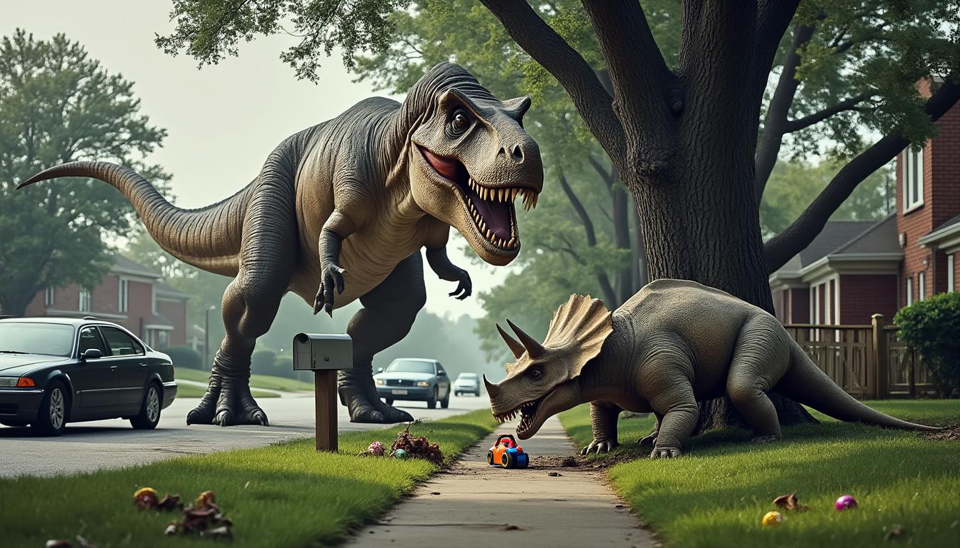 bande annonce de the end of oak street et si les dinosaures envahissaient la banlieue découvrez la bande-annonce captivante de the end of oak street, un film où les dinosaures envahissent la banlieue, mêlant aventure et suspense dans un scénario étonnant.